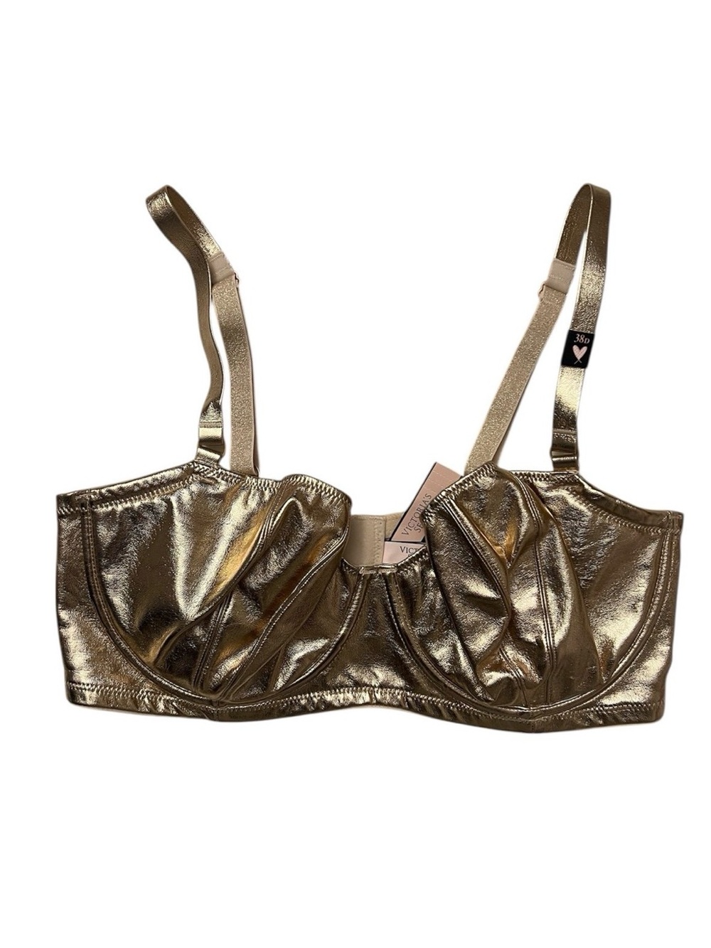 NWT Victoria's Secret Metallic Gold Bra